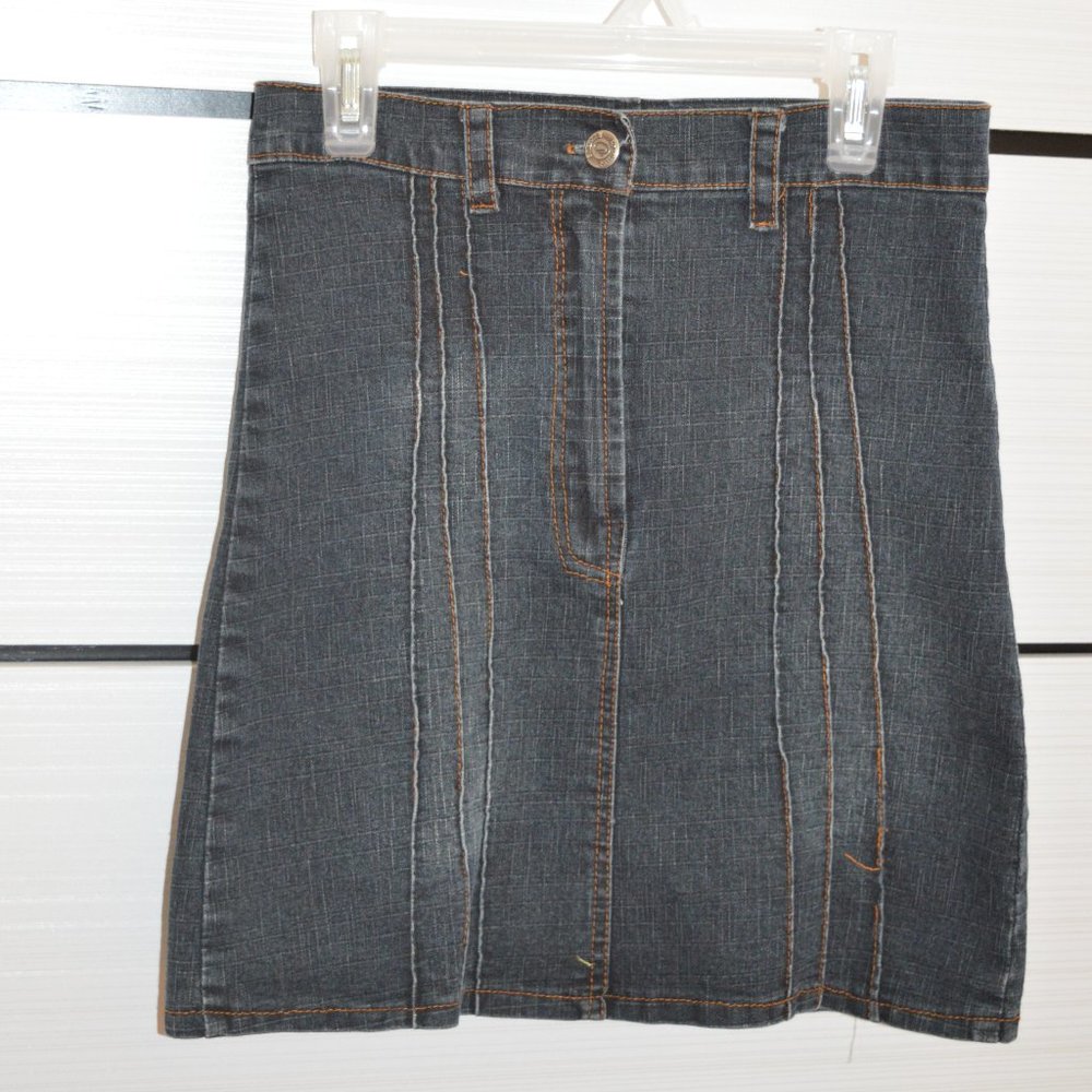 Elastic Denim Skirt